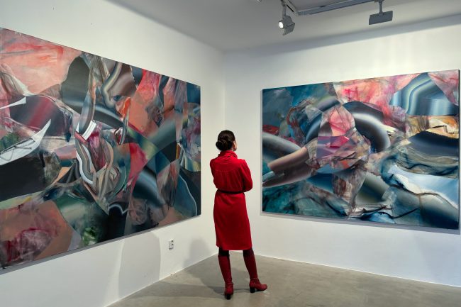 Michal Neugarten Exhibition Spaces 2024 Pecka gallery Wolf and Fox Hunt